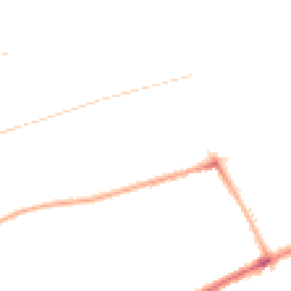 Night-time road noise heatmap for SR4 6UL