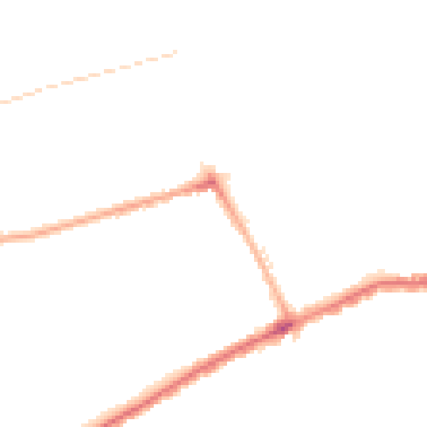 Night-time road noise heatmap for SR4 7TL