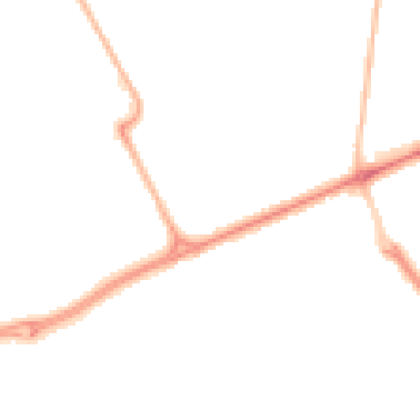 Night-time road noise heatmap for SR4 8PB