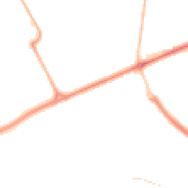 Night-time road noise heatmap for SR4 9HA