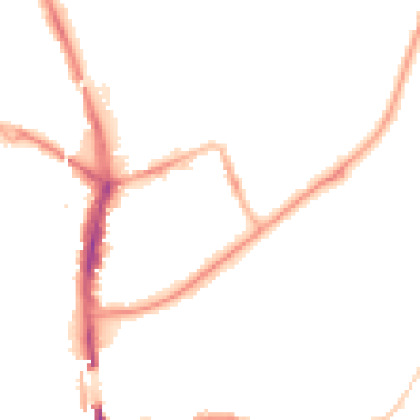 Night-time road noise heatmap for SR6 0AJ