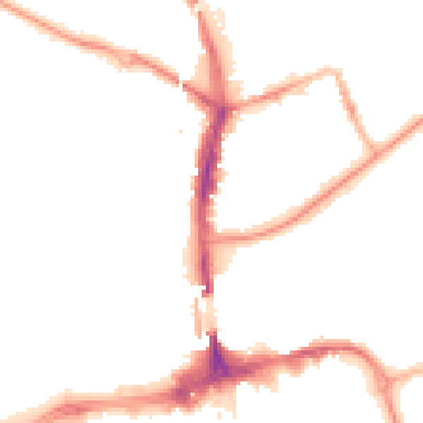 Night-time road noise heatmap for SR6 0AW