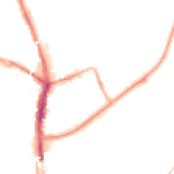 Night-time road noise heatmap for SR6 0BH