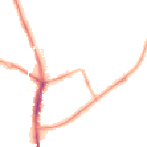Night-time road noise heatmap for SR6 0BS