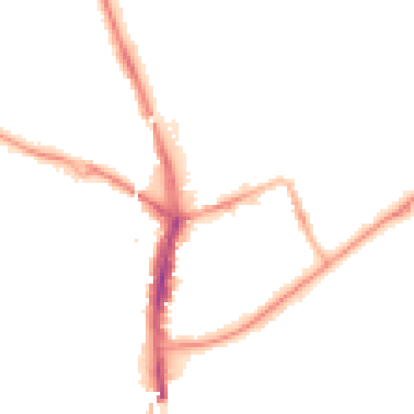 Night-time road noise heatmap for SR6 0BY