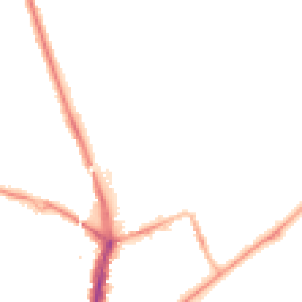 Night-time road noise heatmap for SR6 0DG