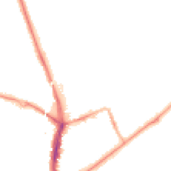Night-time road noise heatmap for SR6 0DN