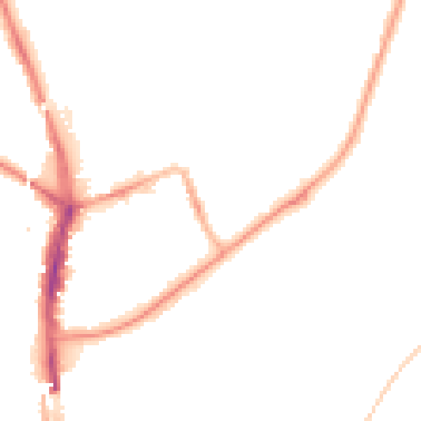 Night-time road noise heatmap for SR6 0DX