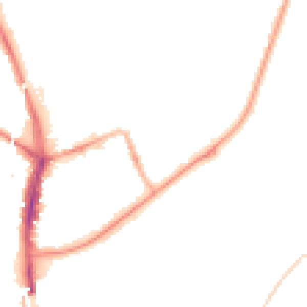 Night-time road noise heatmap for SR6 0DZ