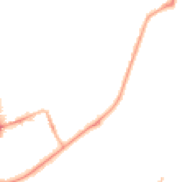 Night-time road noise heatmap for SR6 0EH