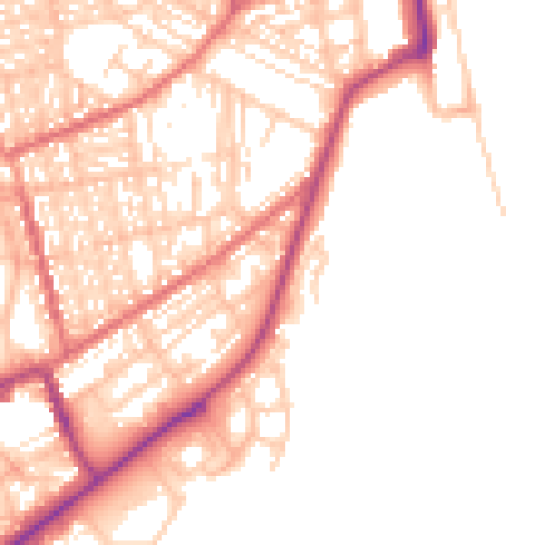 Daytime road noise heatmap for SR6 0EU