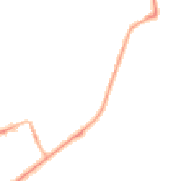 Night-time road noise heatmap for SR6 0FD