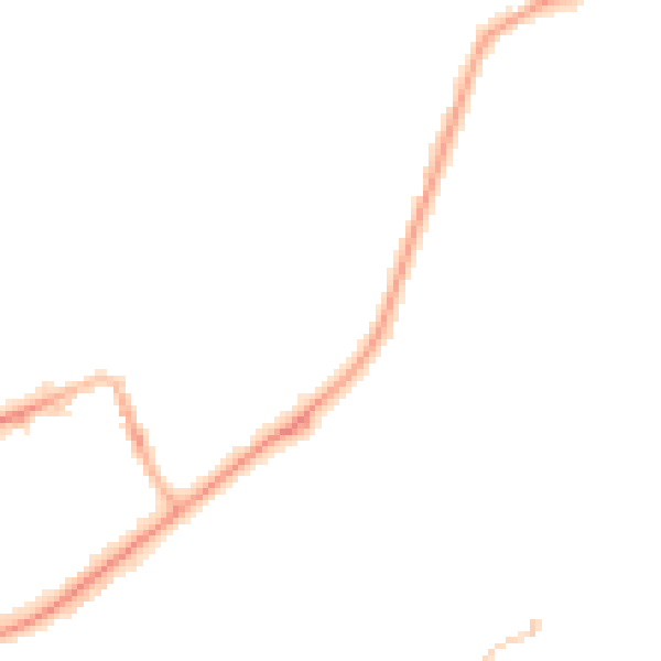 Night-time road noise heatmap for SR6 0FF