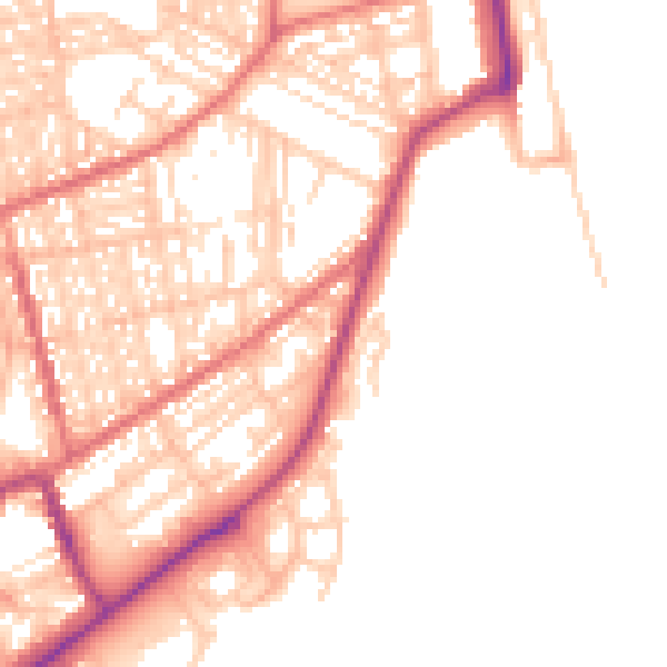 Daytime road noise heatmap for SR6 0FG