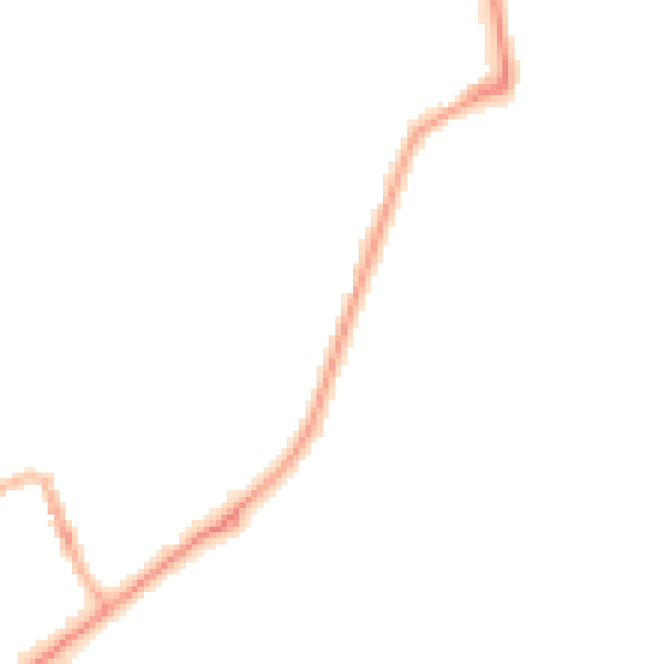 Night-time road noise heatmap for SR6 0FG