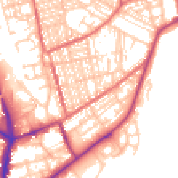 Daytime road noise heatmap for SR6 0HN