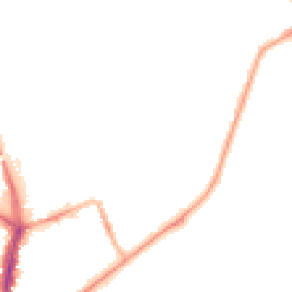 Night-time road noise heatmap for SR6 0HN