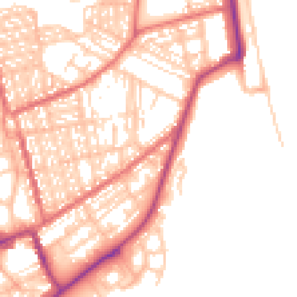 Daytime road noise heatmap for SR6 0HP