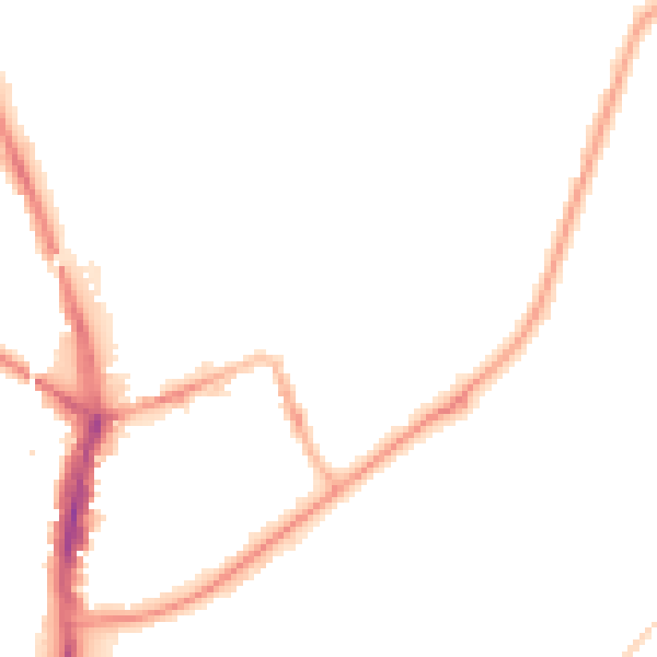 Night-time road noise heatmap for SR6 0HQ