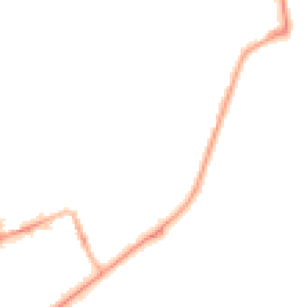 Night-time road noise heatmap for SR6 0HS