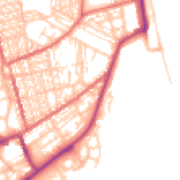 Daytime road noise heatmap for SR6 0HW