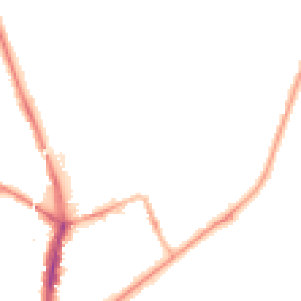 Night-time road noise heatmap for SR6 0HY