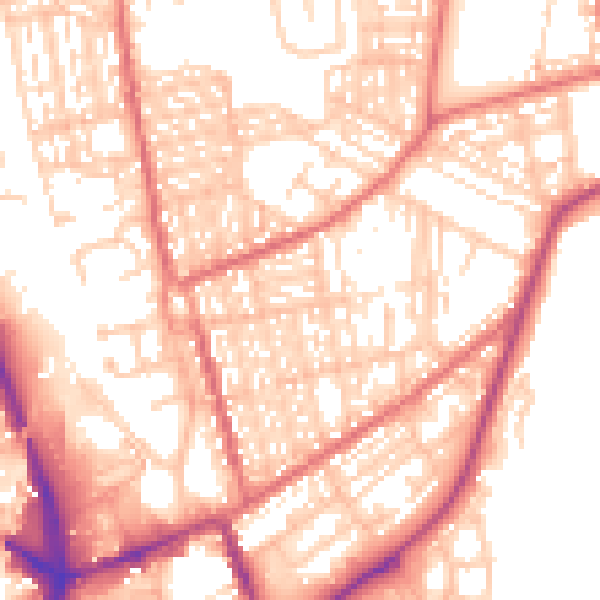 Daytime road noise heatmap for SR6 0JP