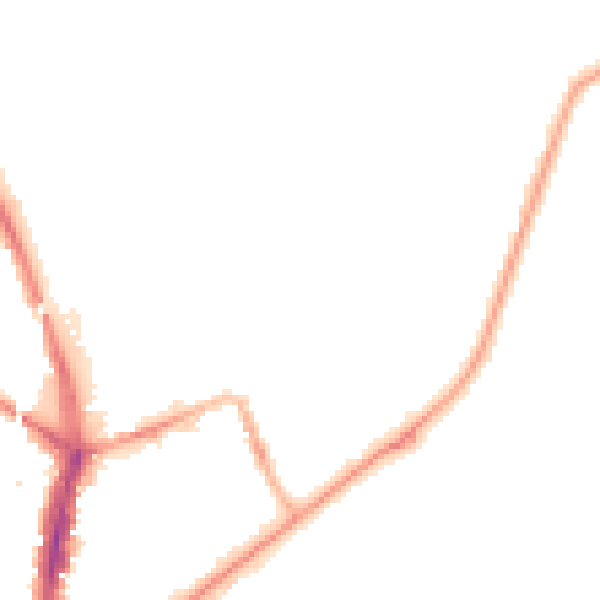 Night-time road noise heatmap for SR6 0JU
