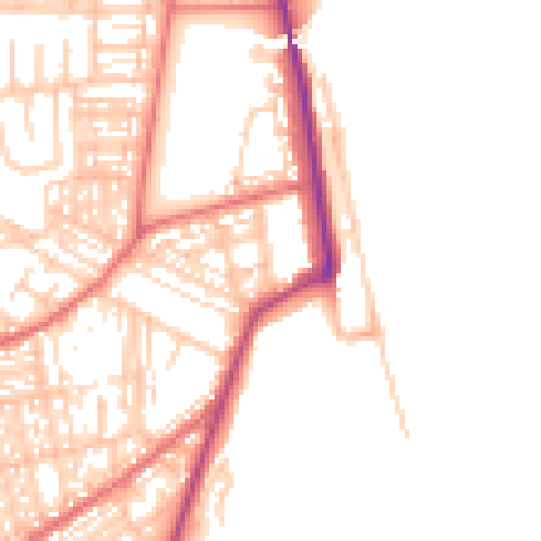 Daytime road noise heatmap for SR6 0PE