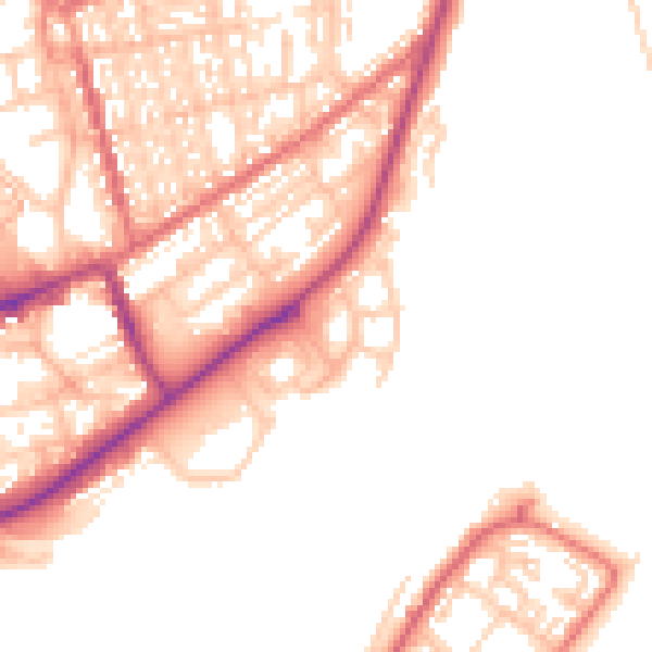 Daytime road noise heatmap for SR6 0QH