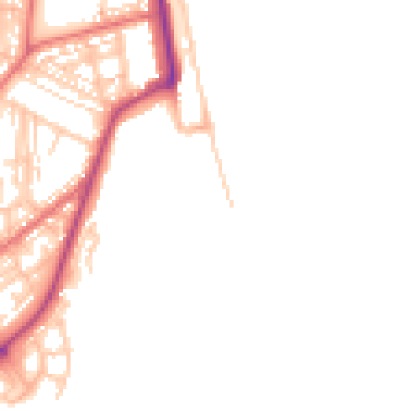 Daytime road noise heatmap for SR6 0RG