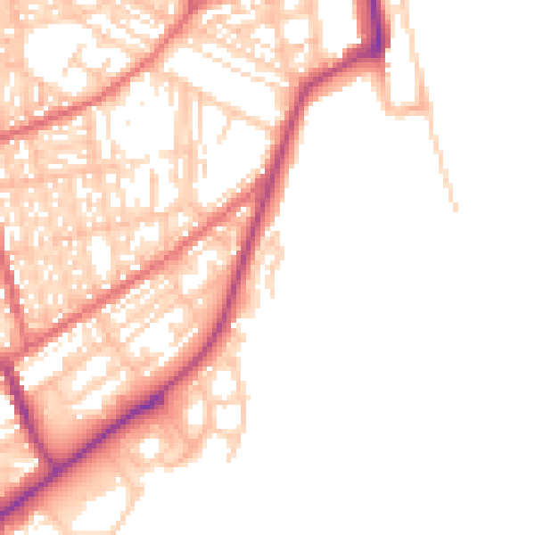 Daytime road noise heatmap for SR6 0RJ