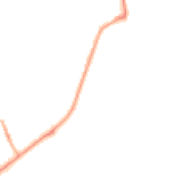 Night-time road noise heatmap for SR6 0RJ