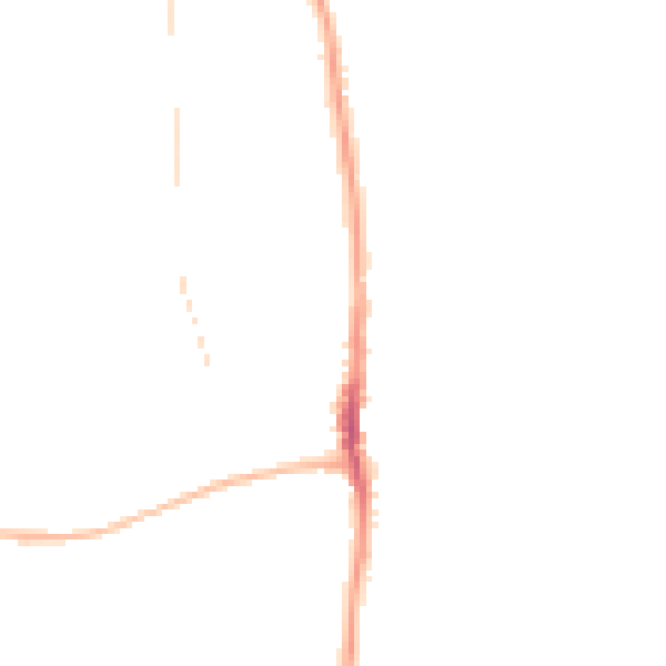 Night-time road noise heatmap for SR6 7AA