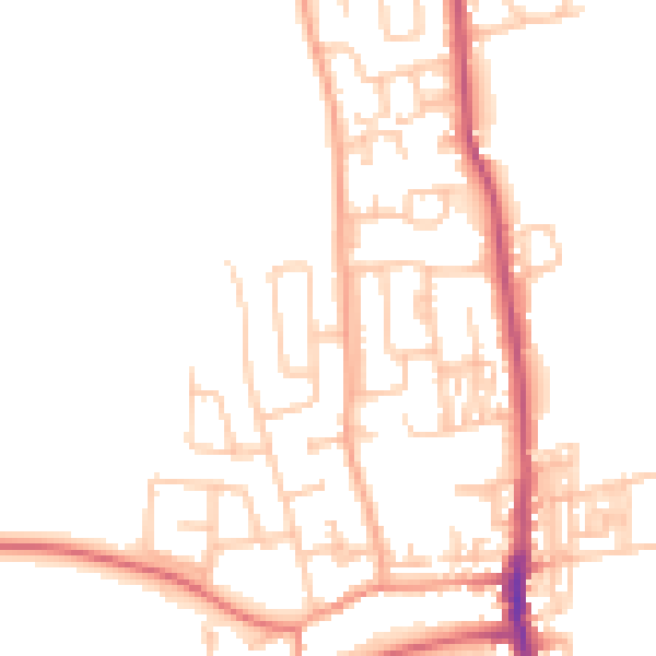 Daytime road noise heatmap for SR6 7AN