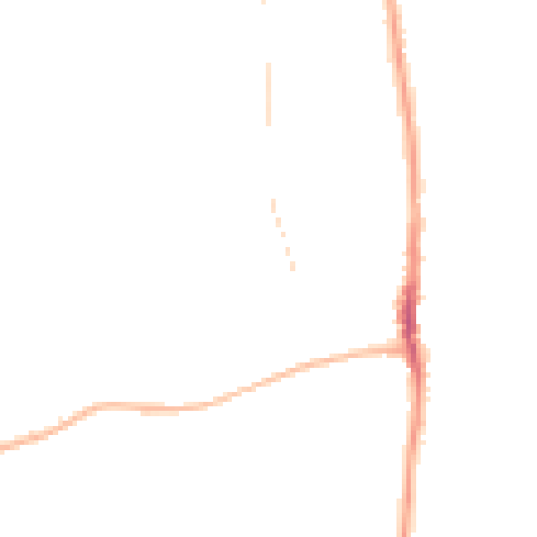 Night-time road noise heatmap for SR6 7AQ