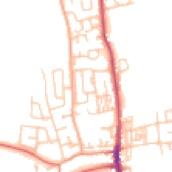 Daytime road noise heatmap for SR6 7AR