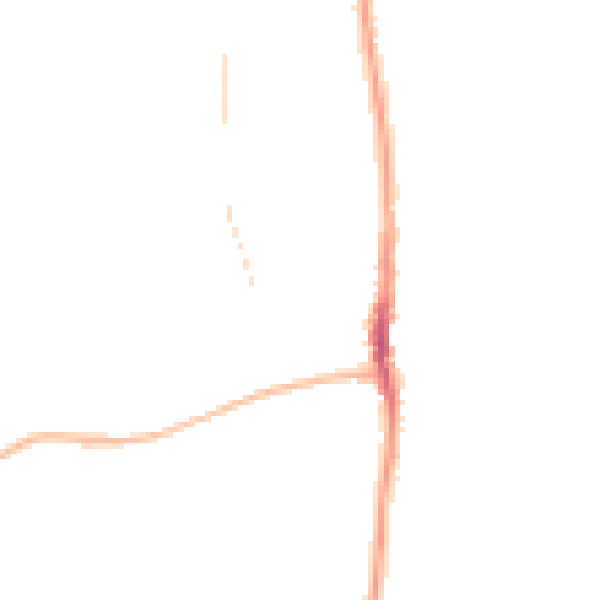 Night-time road noise heatmap for SR6 7AX