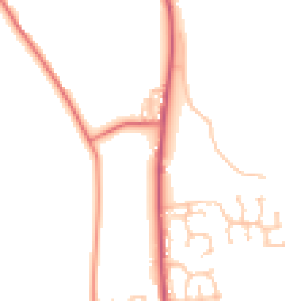 Daytime road noise heatmap for SR6 7BF