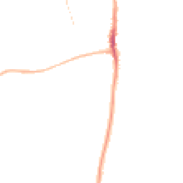 Night-time road noise heatmap for SR6 7BS