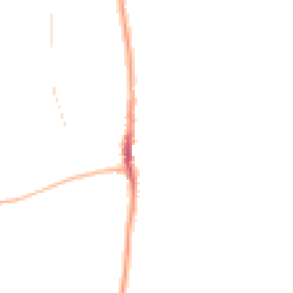 Night-time road noise heatmap for SR6 7DL