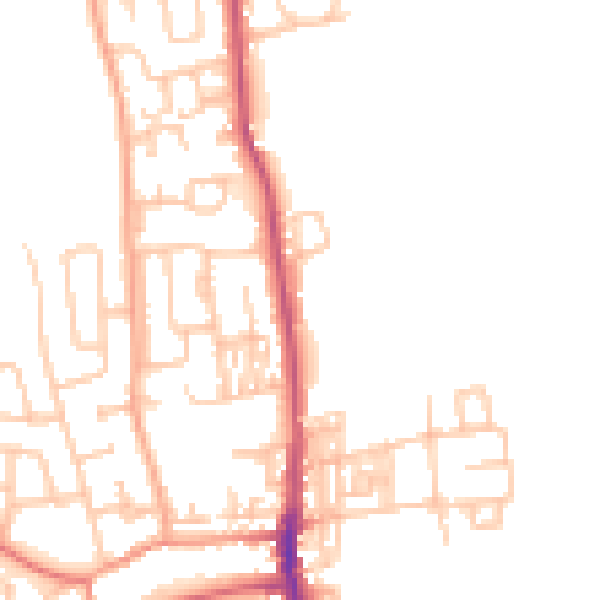 Daytime road noise heatmap for SR6 7EZ