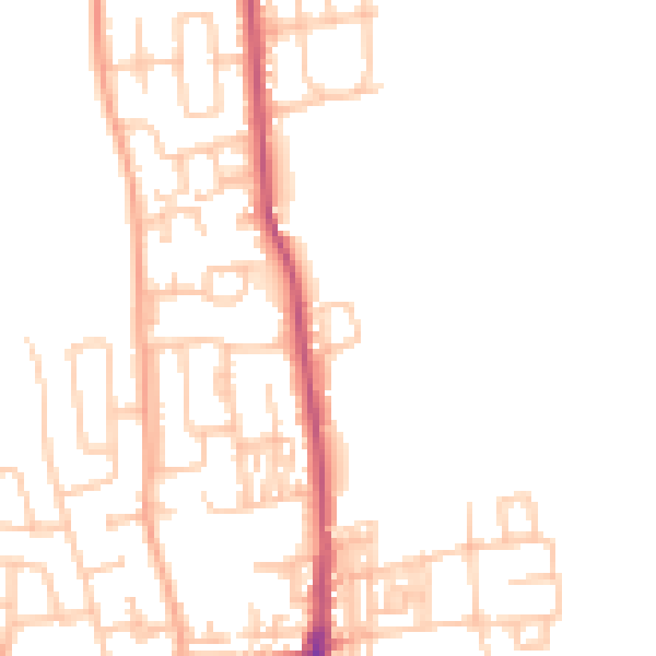 Daytime road noise heatmap for SR6 7FA