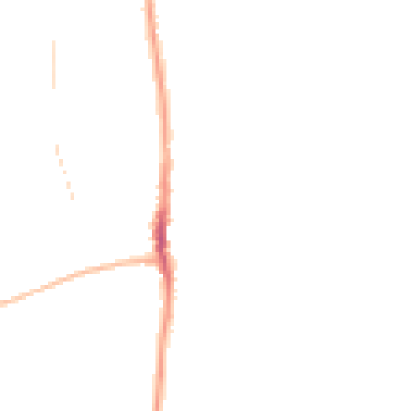 Night-time road noise heatmap for SR6 7FD