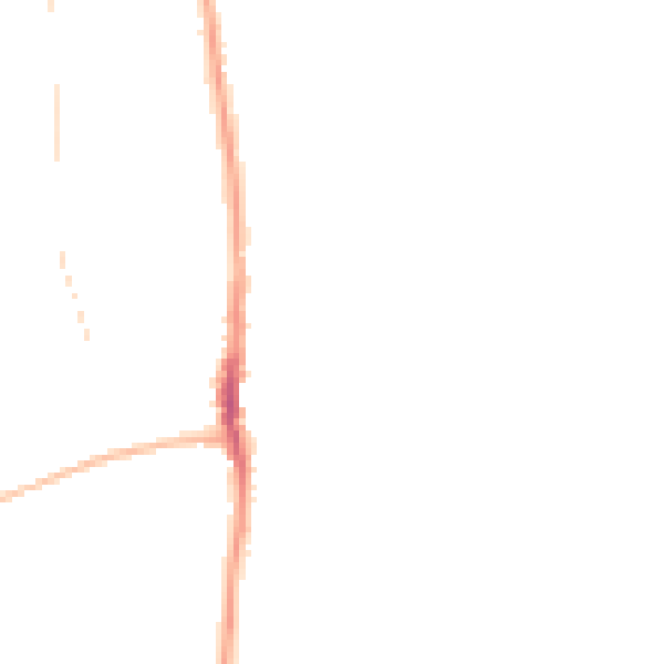 Night-time road noise heatmap for SR6 7FE