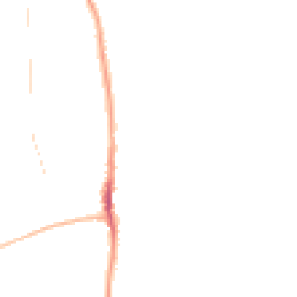 Night-time road noise heatmap for SR6 7FF