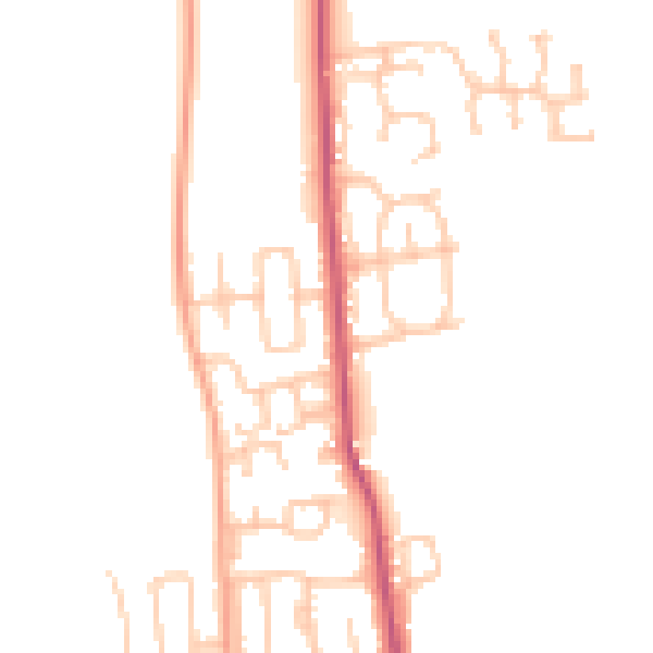 Daytime road noise heatmap for SR6 7HB