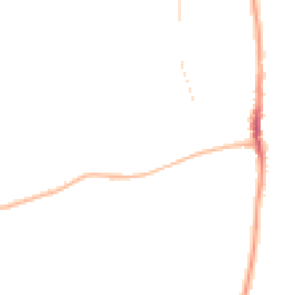 Night-time road noise heatmap for SR6 7JH