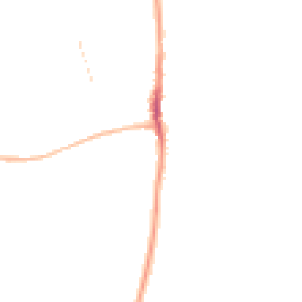 Night-time road noise heatmap for SR6 7JJ