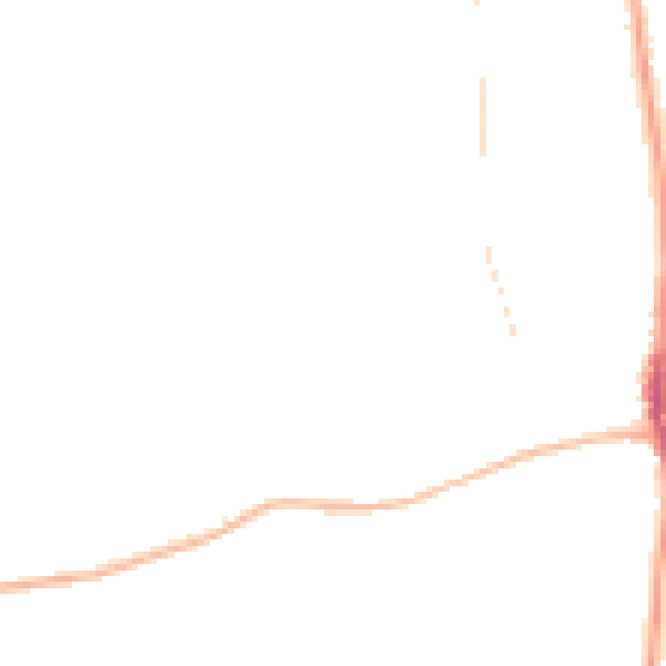 Night-time road noise heatmap for SR6 7LB